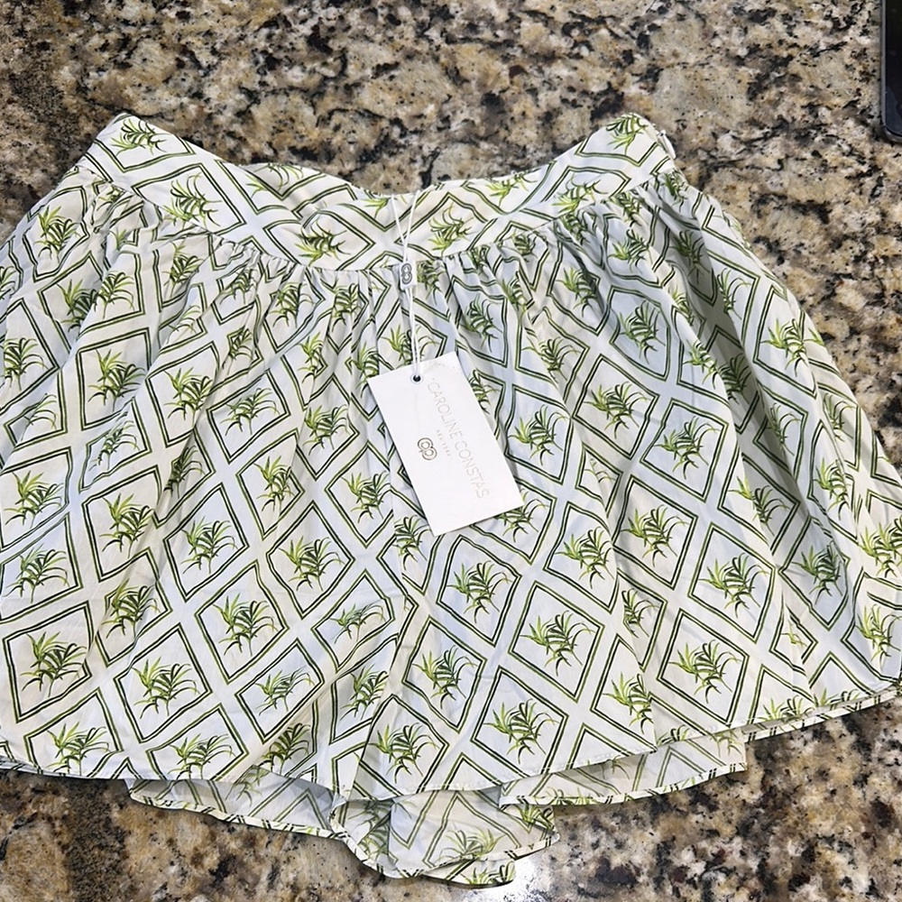 Caroline Constas Leafy Diamond Skort perfect for summer